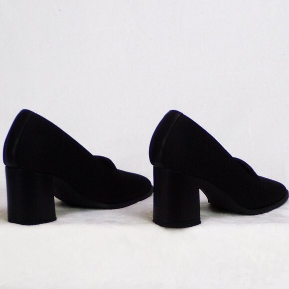 ADRIENNE VITTADINI 7M AV-BRITTINY black pumps fabric uppers cushioned insoles - Picture 7 of 13